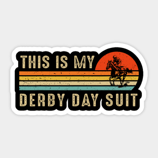 Derby Day 2024 Horse Racing, This Is My Derby Day Suit Sticker